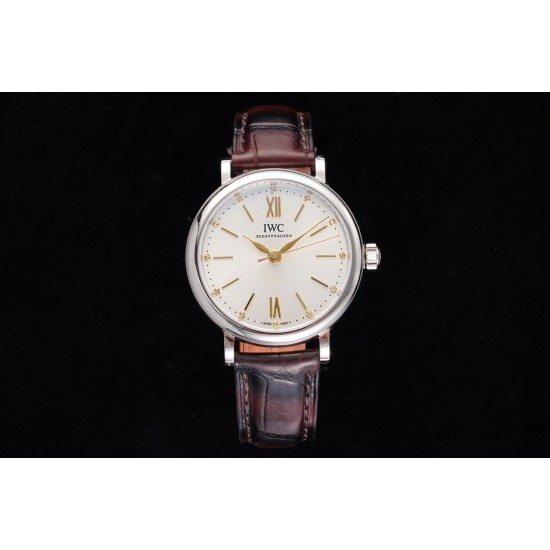IWC-Portofino Automatic Ladies 34mm SS/LE White Dial TBF MY9015