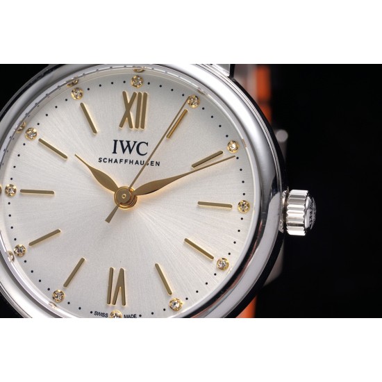IWC-Portofino Automatic Ladies 34mm SS/LE White Dial TBF MY9015