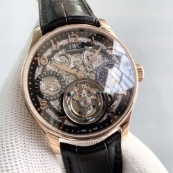 IWC-Portugieser Tourbillon Skeletonized Series IW504501 42mm RG/LE Black RG/Num YLF Tourbillon