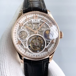 IWC-Portugieser Tourbillon Skeletonized Series IW504501 42mm RG/LE White RG/Num YLF Tourbillon