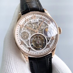 IWC-Portugieser Tourbillon Skeletonized Series IW504501 42mm RG/LE White RG/Num YLF Tourbillon