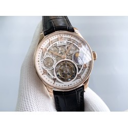 IWC-Portugieser Tourbillon Skeletonized Series IW504501 42mm RG/LE White RG/Num YLF Tourbillon