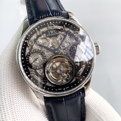 IWC-Portugieser Tourbillon Skeletonized Series IW504501 42mm SS/LE Black RG/Num YLF Tourbillon