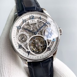 IWC-Portugieser Tourbillon Skeletonized Series IW504501 42mm SS/LE White RG/Num YLF Tourbillon