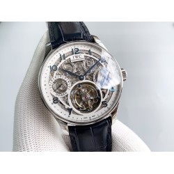 IWC-Portugieser Tourbillon Skeletonized Series IW504501 42mm SS/LE White RG/Num YLF Tourbillon