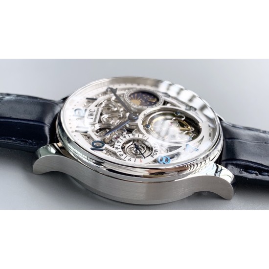 IWC-Portugieser Tourbillon Skeletonized Series IW504501 42mm SS/LE White RG/Num YLF Tourbillon