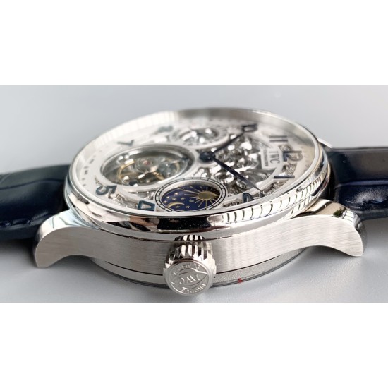 IWC-Portugieser Tourbillon Skeletonized Series IW504501 42mm SS/LE White RG/Num YLF Tourbillon