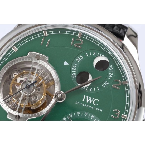 IWC-Portugieser 44MM SS/LE Green/Num BBR Tourbillon