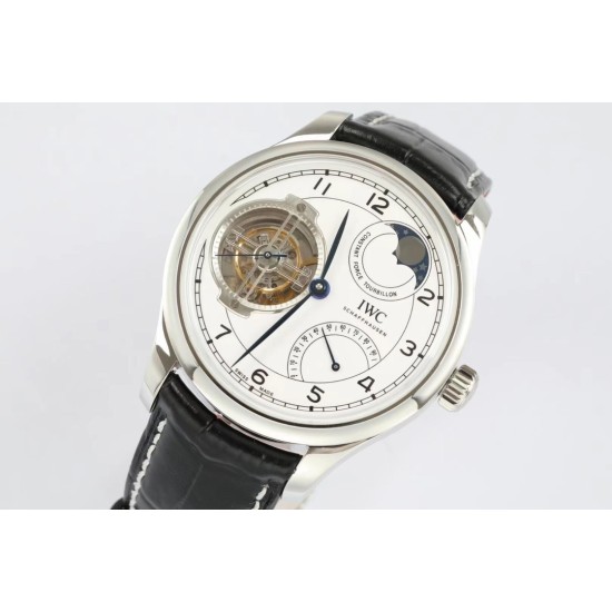 IWC-Portugieser 44MM SS/LE White/Num BBR Tourbillon