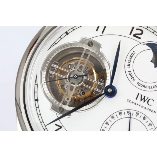 IWC-Portugieser 44MM SS/LE White/Num BBR Tourbillon