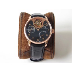 IWC-Portugieser Mystere Tourbillon 44mm RG/LE Black Dial ZF Tourbillon