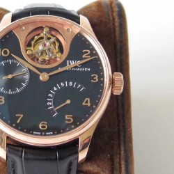 IWC-Portugieser Mystere Tourbillon 44mm RG/LE Black Dial ZF Tourbillon
