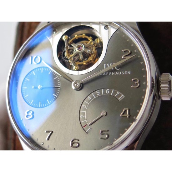 IWC-Portugieser Mystere Tourbillon 44mm SS/LE Grey Dial ZF Tourbillon