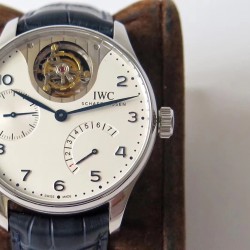 IWC-Portugieser Mystere Tourbillon 44mm SS/LE White Dial ZF Tourbillon