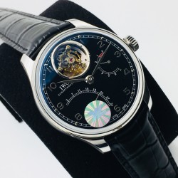IWC-Portugieser Mystere Tourbillon 44mm SS/LE Black Dial YLF Tourbillon