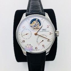 IWC-Portugieser Mystere Tourbillon 44mm SS/LE White Dial YLF Tourbillon