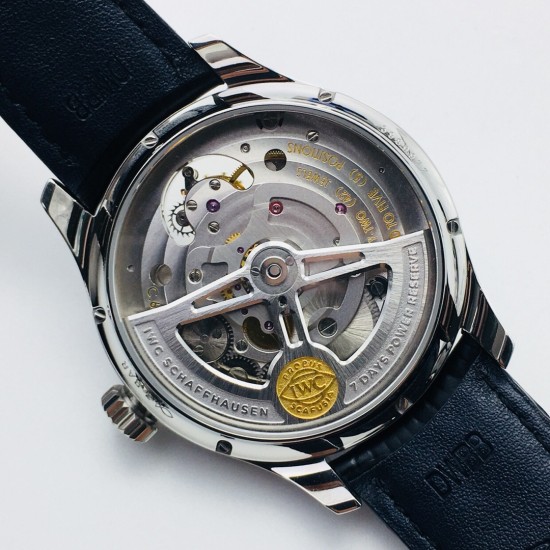 IWC-Portugieser Mystere Tourbillon 44mm SS/LE White Dial YLF Tourbillon