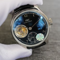 IWC-Portugieser Mystere Tourbillon lW546301 43mm SS/LE Black Dial YLF Tourbillon