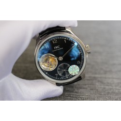 IWC-Portugieser Mystere Tourbillon lW546301 43mm SS/LE Black Dial YLF Tourbillon