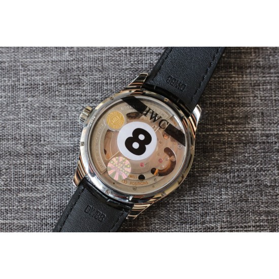 IWC-Portugieser Mystere Tourbillon lW546301 43mm SS/LE Black Dial YLF Tourbillon