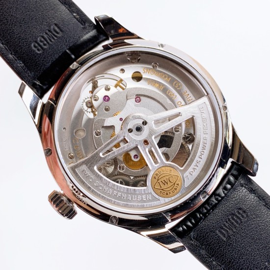 IWC-Portugieser Mystere Tourbillon 44mm SS/LE White Dial YLF Tourbillon