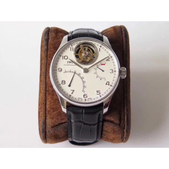 IWC-Portugieser Mystere Tourbillon 44mm SS/LE White Dial ZF Tourbillon