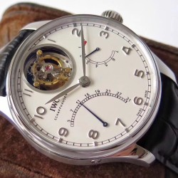 IWC-Portugieser Mystere Tourbillon 44mm SS/LE White Dial ZF Tourbillon
