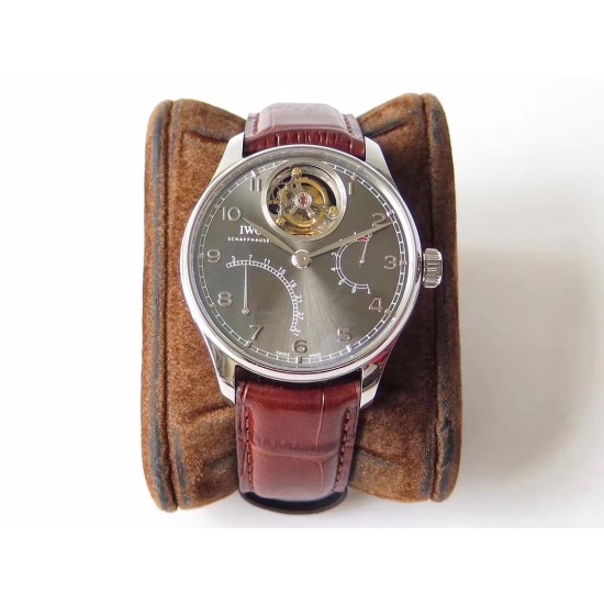IWC-Portugieser Mystere Tourbillon 44mm SS/LE Grey Dial ZF Tourbillon