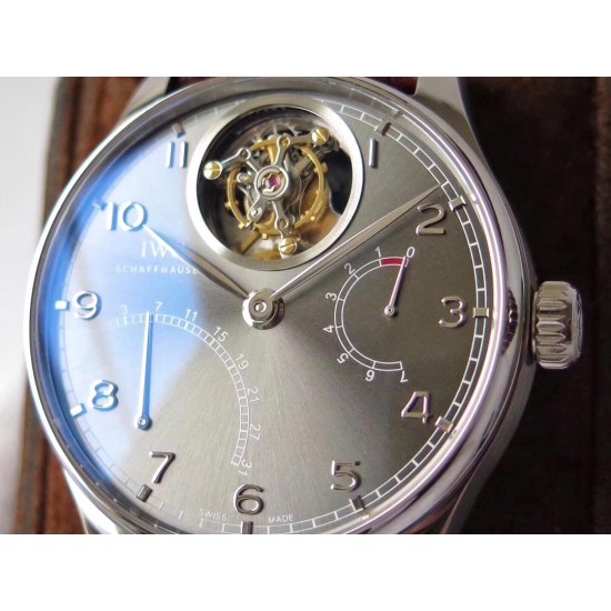 IWC-Portugieser Mystere Tourbillon 44mm SS/LE Grey Dial ZF Tourbillon