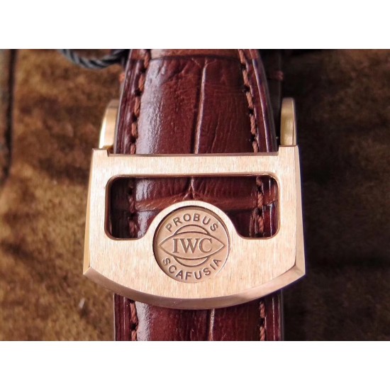 IWC-Portugieser Mystere Tourbillon 44mm RG/LE White Dial ZF Tourbillon