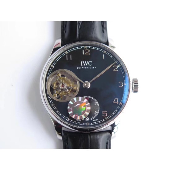 IWC-Portugieser Mystere Tourbillon 44mm SS/LE Black Dial ZF Tourbillon