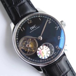 IWC-Portugieser Mystere Tourbillon 44mm SS/LE Black Dial ZF Tourbillon