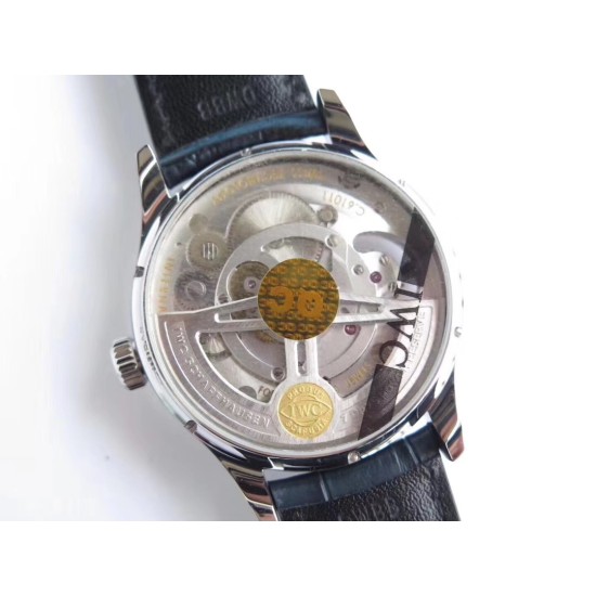 IWC-Portugieser Mystere Tourbillon 44mm SS/LE Black Dial ZF Tourbillon