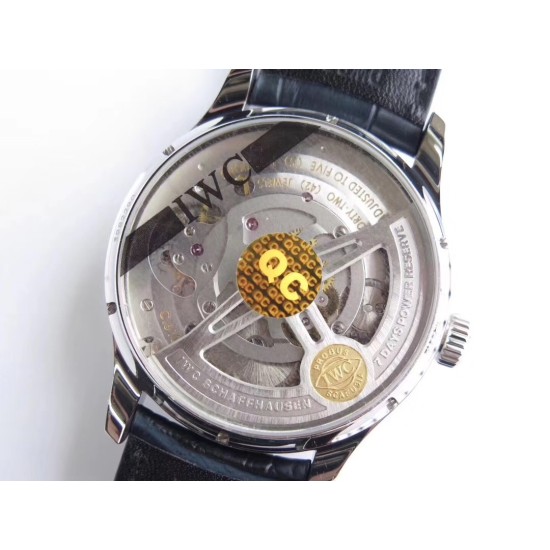 IWC-Portugieser Mystere Tourbillon 44mm SS/LE Black Dial ZF Tourbillon