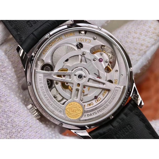 IWC-Portugieser Mystere Tourbillon 44mm RG/LE White Dial ZF Tourbillon