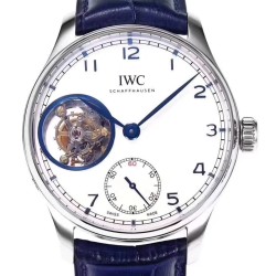 IWC-Portugieser Mystere Tourbillon 44mm SS/LE White Dial ZF Tourbillon