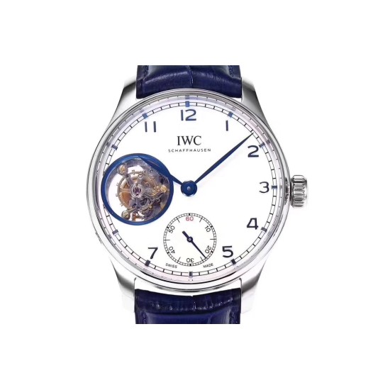 IWC-Portugieser Mystere Tourbillon 44mm SS/LE White Dial ZF Tourbillon