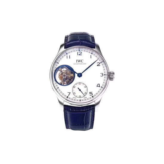 IWC-Portugieser Mystere Tourbillon 44mm SS/LE White Dial ZF Tourbillon