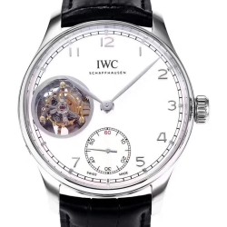 IWC-Portugieser Mystere Tourbillon 44mm SS/LE White Dial ZF Tourbillon