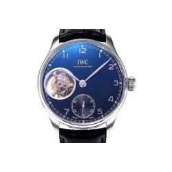 IWC-Portugieser Mystere Tourbillon 44mm SS/LE Blue Dial ZF Tourbillon