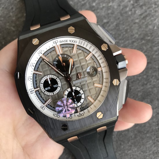 AP ROO Germany Edition 44mm CER/RU Grey Dial JF V2 A3126 Mod