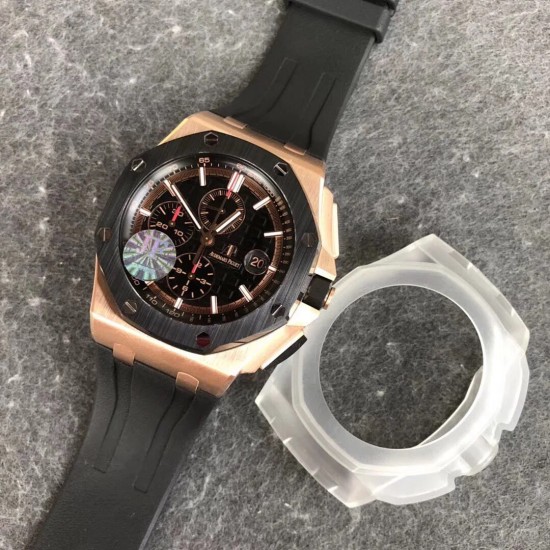 Audemars Piguet-Royal Oak Offshore Novelty 44mm CER/RG/RU Black Dial JF V2 A3126