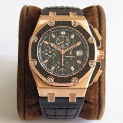 Juan Pablo Montoya Limited Ed 44mm RG/LE Black Dial JF A7750