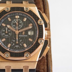 Juan Pablo Montoya Limited Ed 44mm RG/LE Black Dial JF A7750