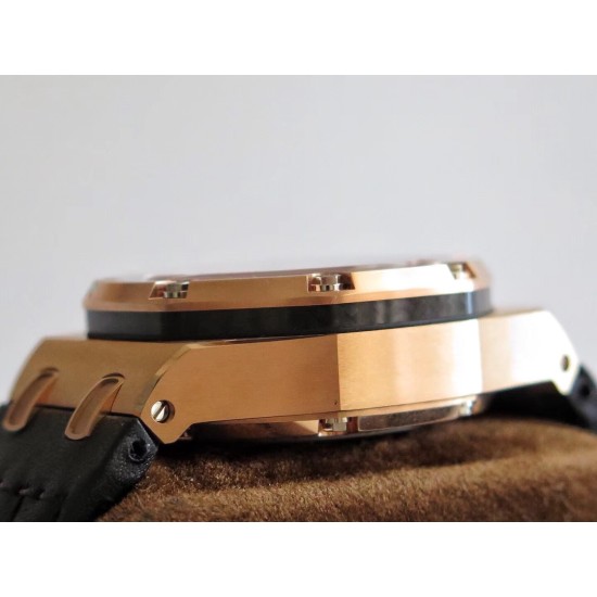 Juan Pablo Montoya Limited Ed 44mm RG/LE Black Dial JF A7750