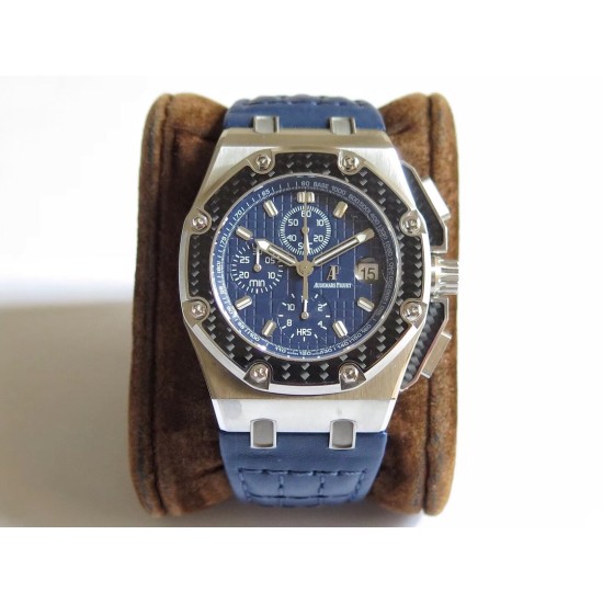 Juan Pablo Montoya Limited Ed 44mm SS/LE Blue Dial JF A7750