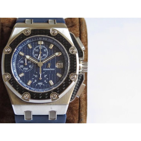 Juan Pablo Montoya Limited Ed 44mm SS/LE Blue Dial JF A7750