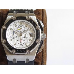 Juan Pablo Montoya Limited Ed 44mm SS/LE White Dial JF A7750