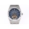 Audemars Piguet-Royal Oak Tourbillon 41mm SS/SS Blue/Stk R8F V2 Flying Tourbillon