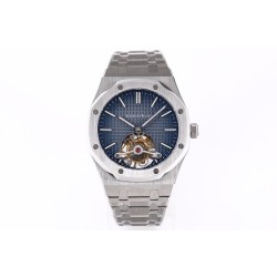 Audemars Piguet-Royal Oak Tourbillon 41mm SS/SS Blue/Stk R8F V2 Flying Tourbillon